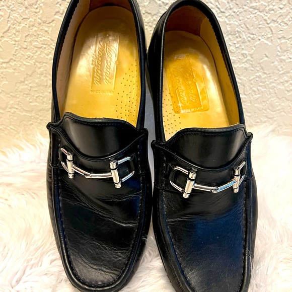 MERCANTI FIORENTINI Men’s  Shoes Loafer Leather Black Made ITALY Sz 9M main image 4